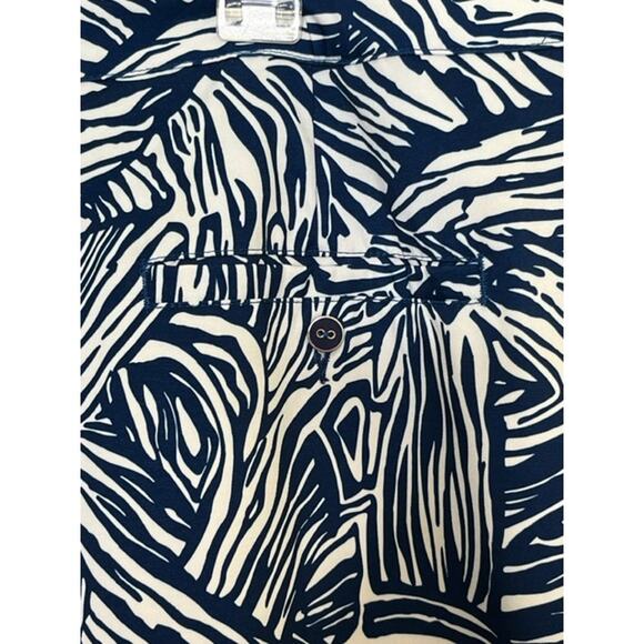 Lady Hagen blue white ruffle golf athletic skort w/pocket side zip women size 14 - Picture 3 of 7